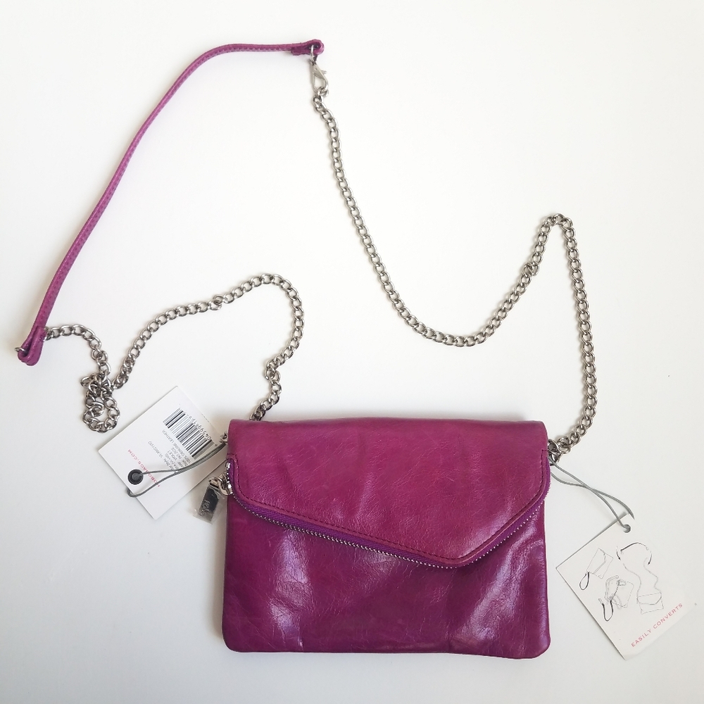 NWT HOBO Daria leather cross body purple bag